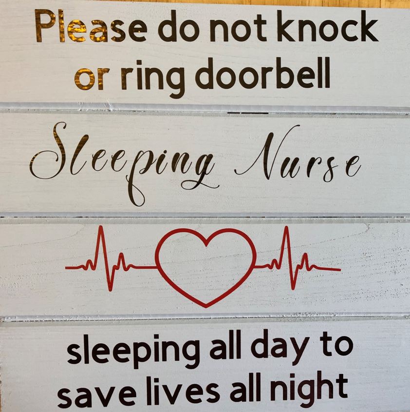 Nursing Do Not Disturb Sign Personally Yours Online 